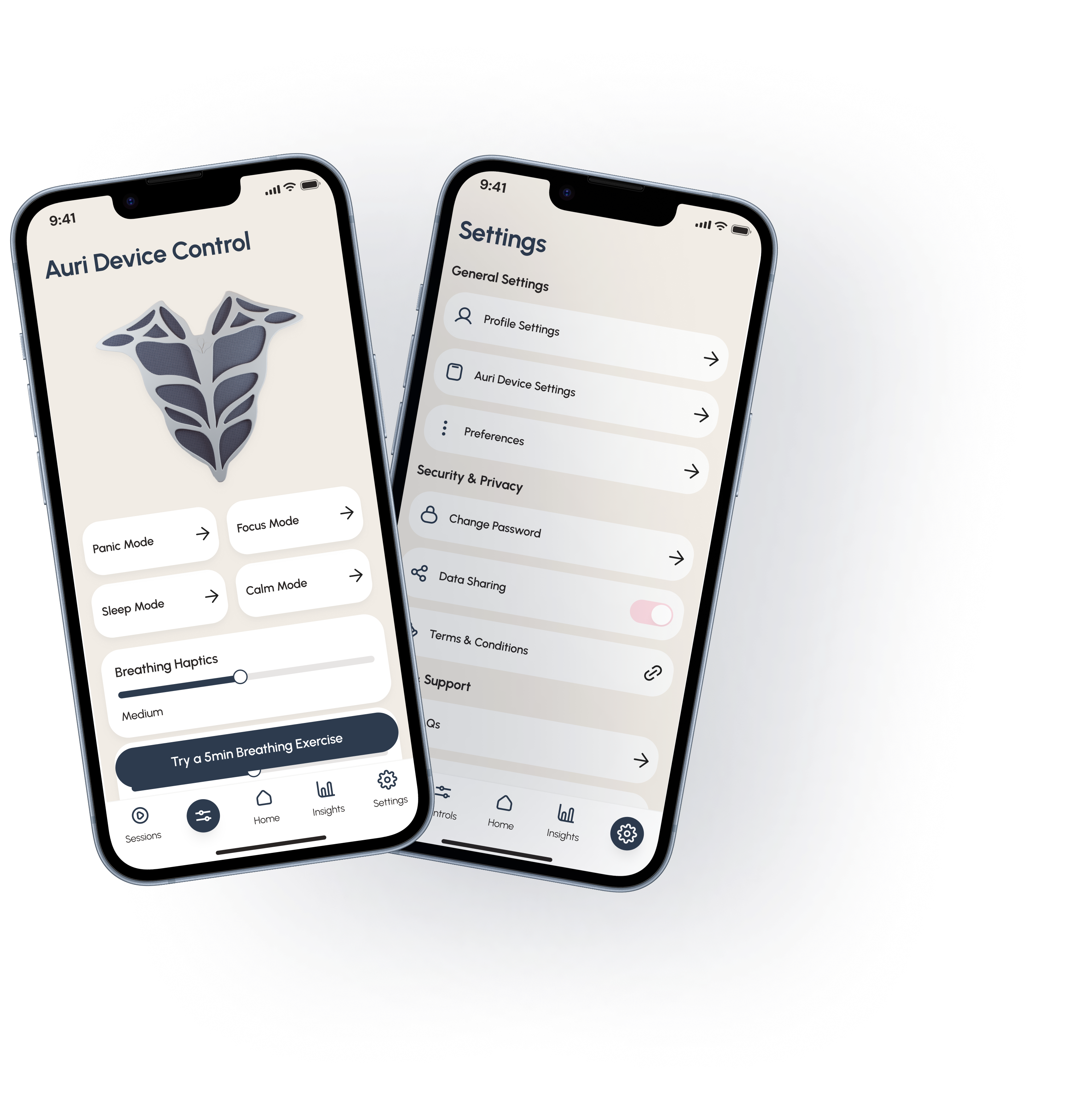 Auri Settings and Device Control