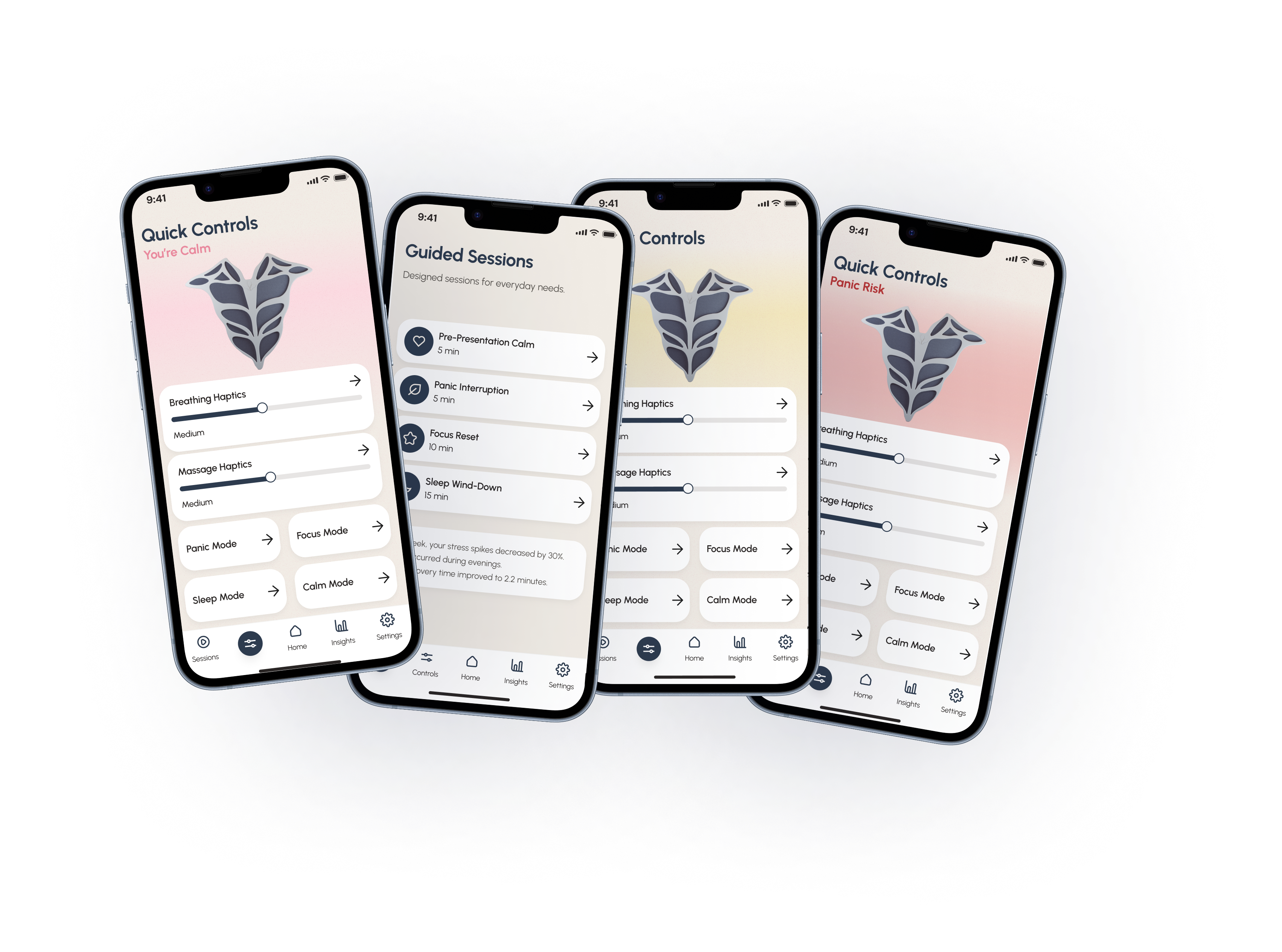Auri Quick Controls and Guided Sessions